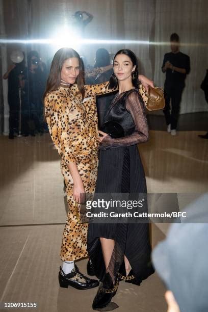 Frankie Rayder and Mariacarla Boscono backstage ahead of the 